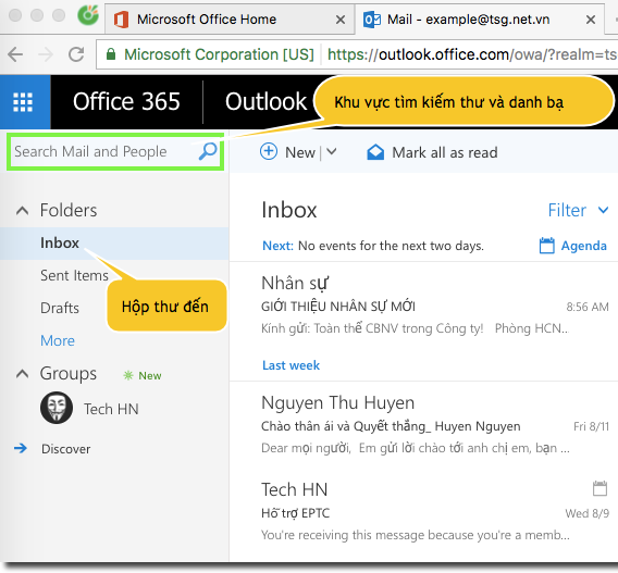 Hướng dẫn cài đặt và sử dụng Email Office 365 - Microsoft Office 365